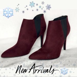 ❤️H&M Burgundy Booties 4” heel